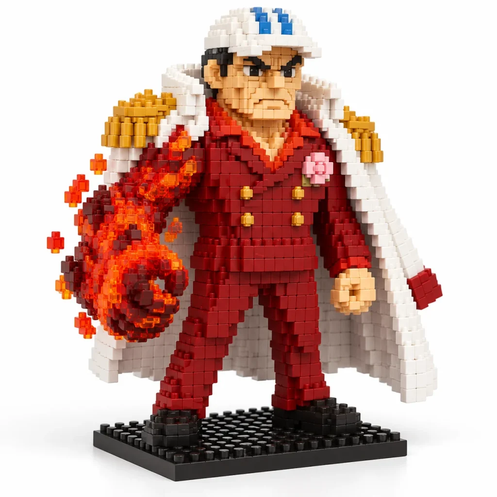 Mô hình lắp ráp mini nhân vật Akainu One Piece đã lắp xong