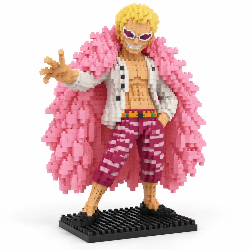 Mô hình lắp ráp mini nhân vật Doflamingo One Piece đã lắp xong