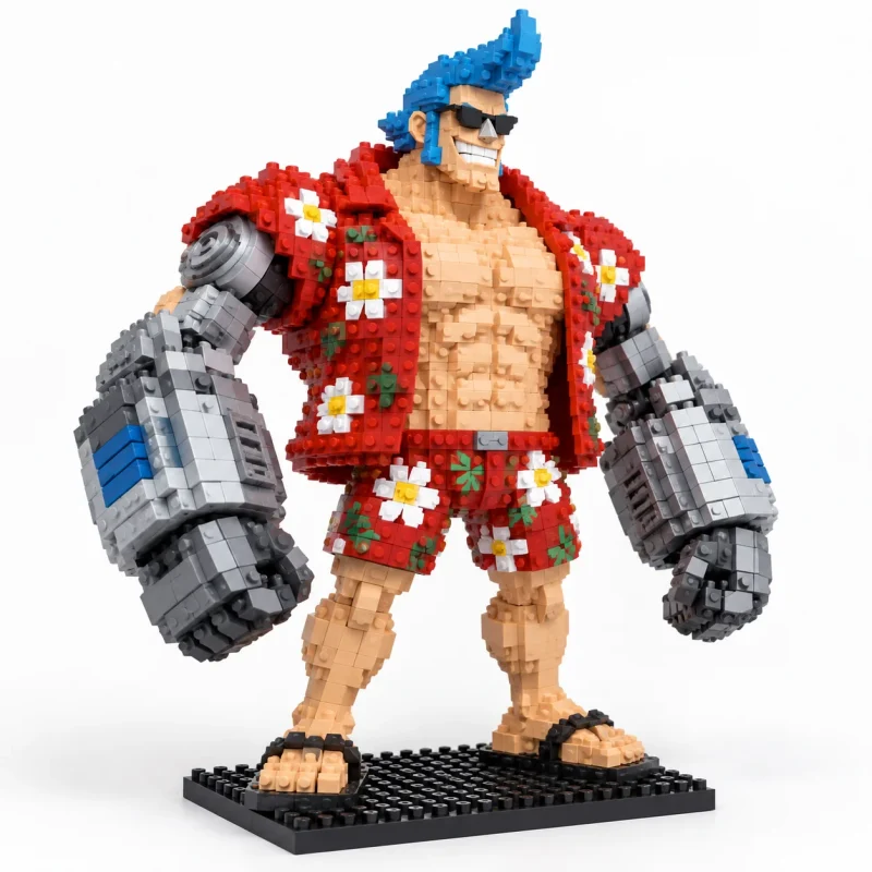 Mô hình lắp ráp mini nhân vật Franky One Piece đã lắp xong