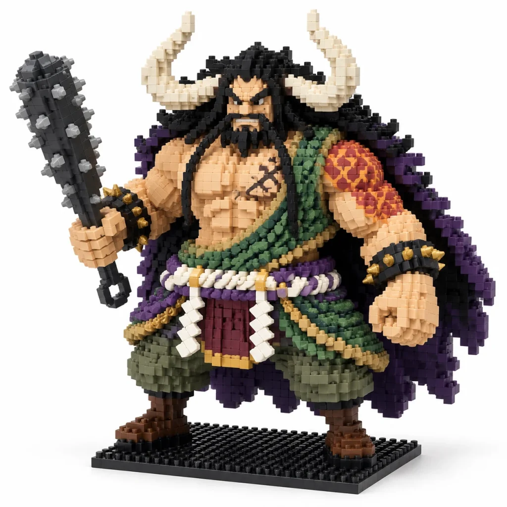 Mô hình lắp ráp mini nhân vật Kaido One Piece đã lắp xong
