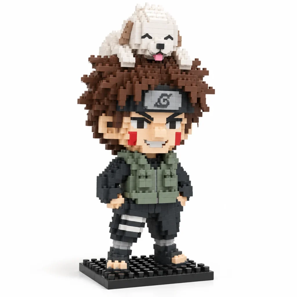 Mô hình lắp ráp mini nhân vật Kiba Inuzuka đã lắp xong