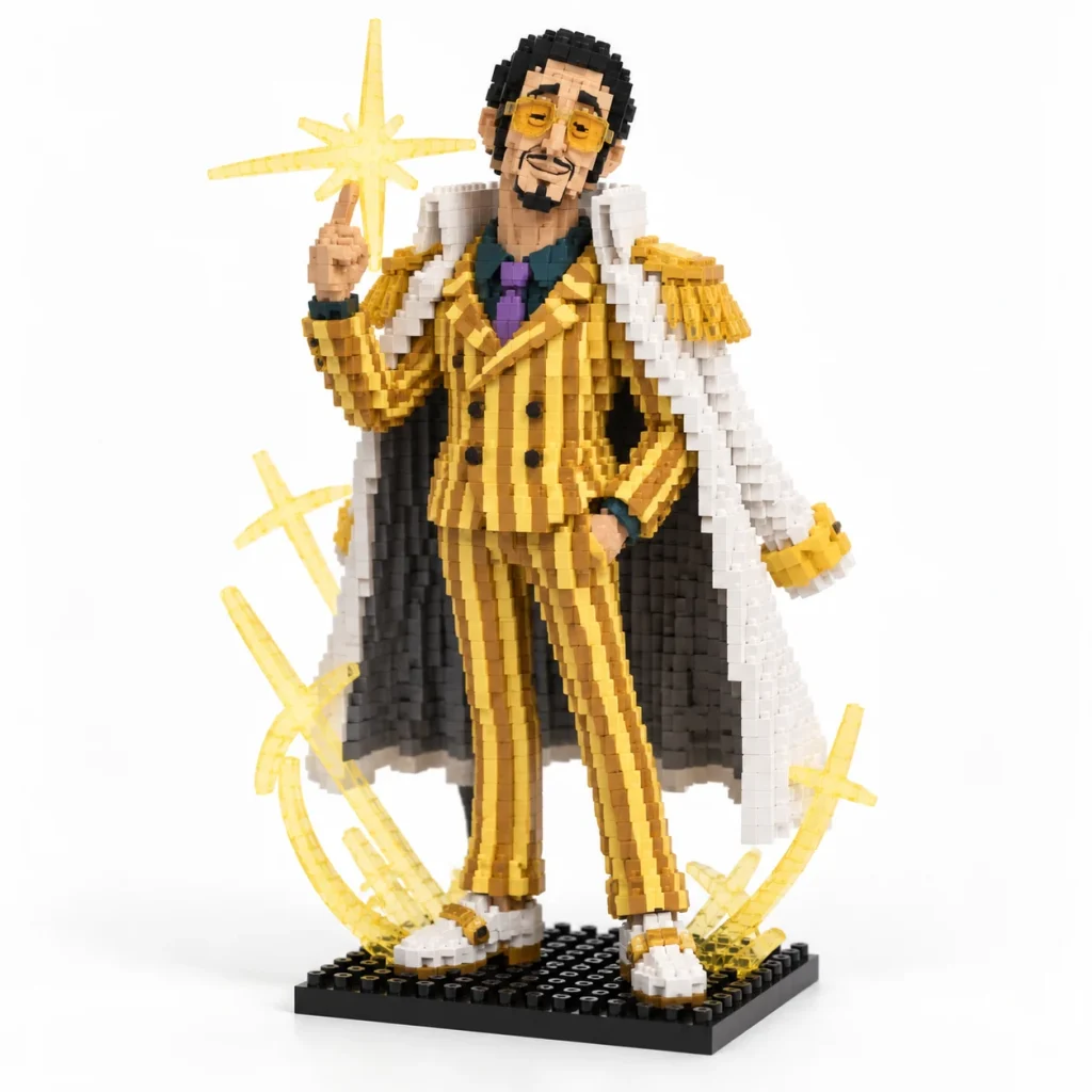 Mô hình lắp ráp mini nhân vật Kizaru One Piece đã lắp xong