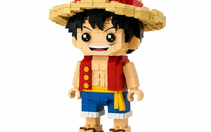 Mô hình lắp ráp mini nhân vật Luffy đã lắp xong