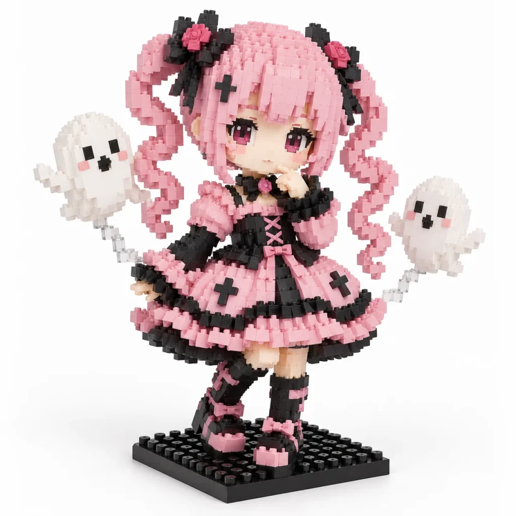 Mô hình lắp ráp mini nhân vật Perona One Piece đã lắp xong