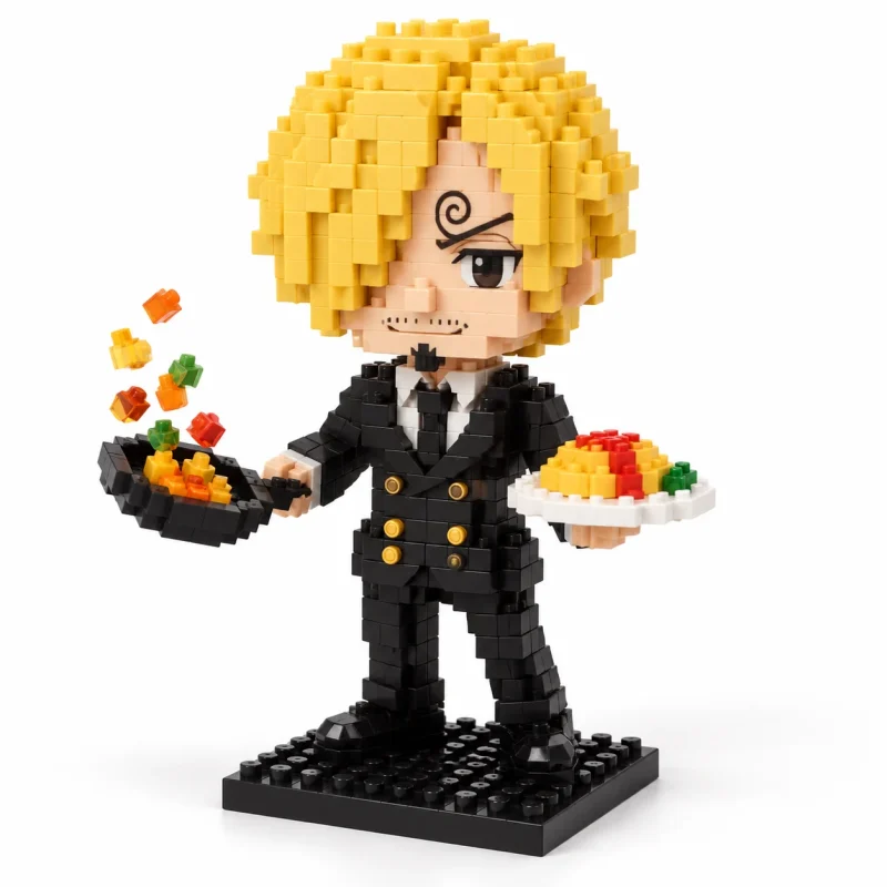 Mô hình lắp ráp mini nhân vật Sanji One Piece đã lắp xong