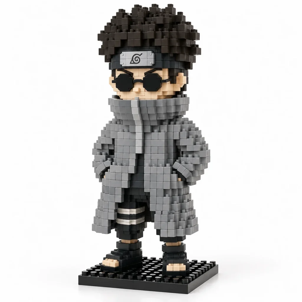 Mô hình lắp ráp mini nhân vật Shino Aburame đã lắp xong