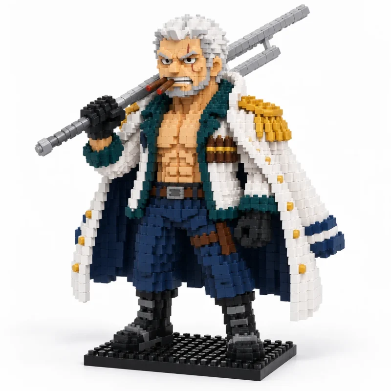 Mô hình lắp ráp mini nhân vật Smoker One Piece đã lắp xong