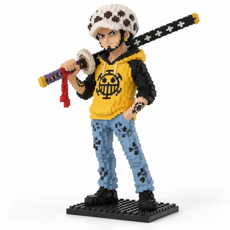 Mô hình lắp ráp mini nhân vật Trafalgar Law One Piece đã lắp xong