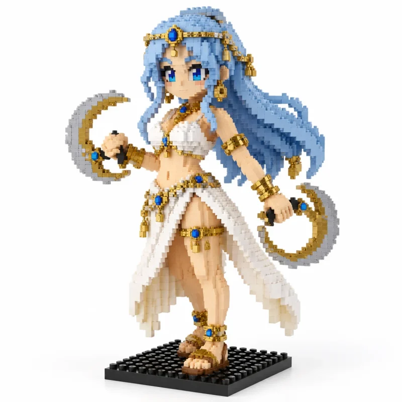 Mô hình lắp ráp mini nhân vật Vivi One Piece đã lắp xong